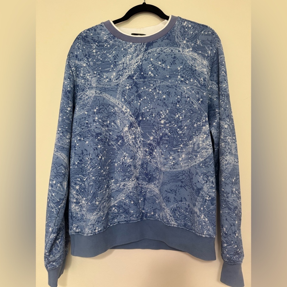 Rare Versace Runway Diamond Dust Effect Medusa Head Constellation Sweater